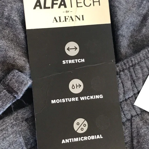 New Alfani Sleep Pajama Pants Men's size XXL Charcoal Gray w/Pockets Drawstring - Picture 10 of 16